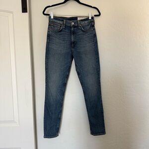 Rag & Bone Nina High Rise Ankle Skinny Jeans Classic Casual Luxury Denim Pants